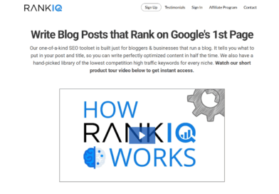 RankIQ Review: The Ultimate SEO Tool for Bloggers