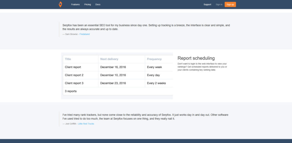 serpfox features